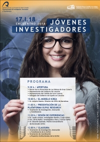 Encuentro 2018 de J&oacute;venes Investigadores, en la ULPGC, 17 de enero de 2018