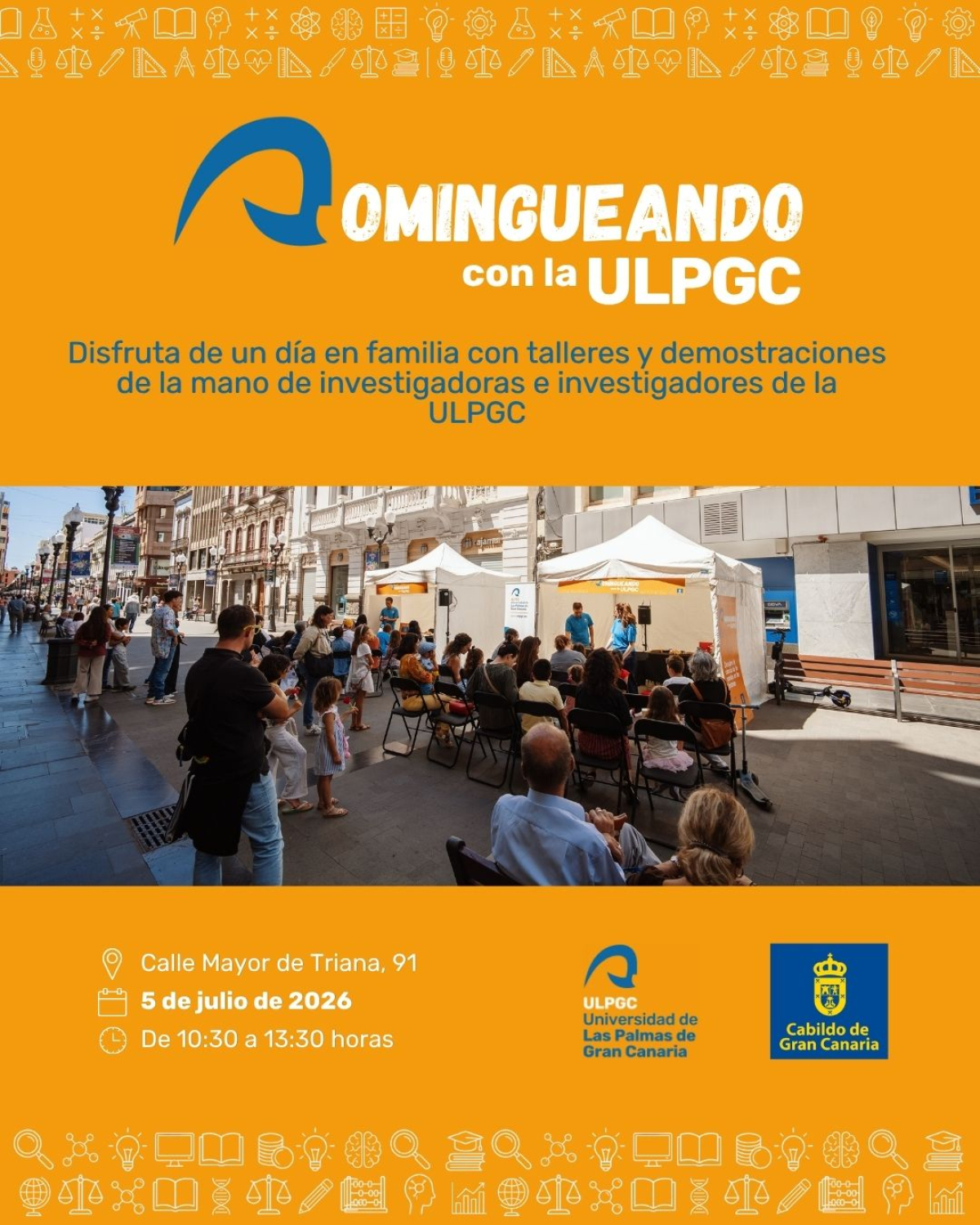 &laquo;Domingueando con la ULPGC&raquo; vuelve a Triana con experimentos de qu&iacute;mica para todos los p&uacute;blicos y la posibilidad de convertirse en escriba medieval