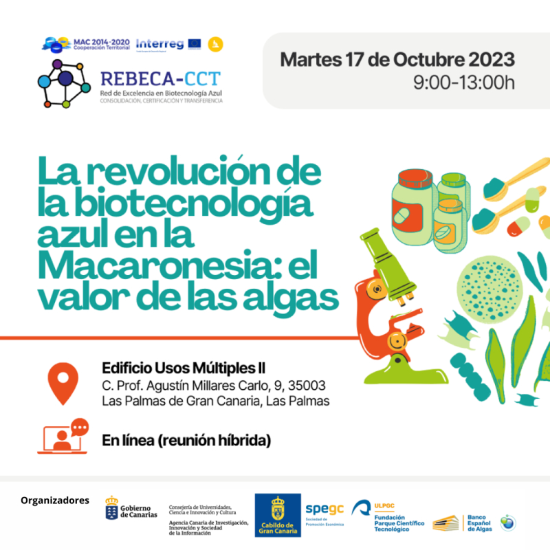 Oportunidades de desarrollo de la biotecnolog&iacute;a azul en la Macaronesia. 17 de octubre