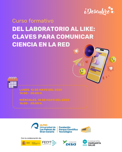 Vuelve la 2ª edición “Del laboratorio al like”, curso centrado en comunicar ciencia en redes sociales