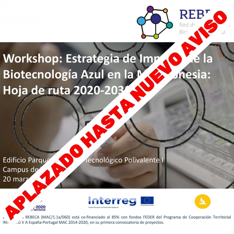 Workshop: Estrategia de Impulso de la Biotecnolog&iacute;a Azul en la Macaronesia: Hoja de ruta 2020-2030