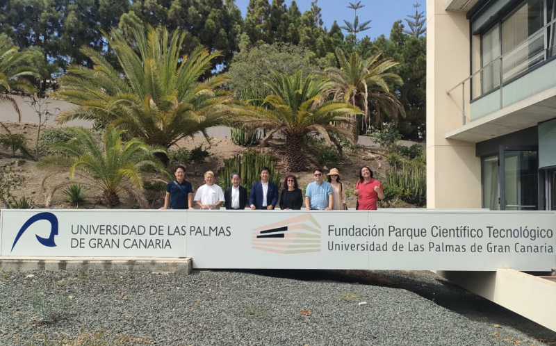 Empresarios japoneses conocen la oferta tecnológica de la ULPGC en una visita a la Fundación Parque Científico Tecnológico